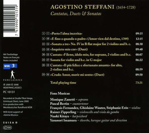 Steffani: Kantaten, Duette und Sonaten (CD + Katalog 2009) - slide-1