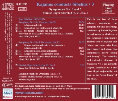 Sibelius: Symphonies Nos. 3 & 5, Finnish Jäger March - slide-1