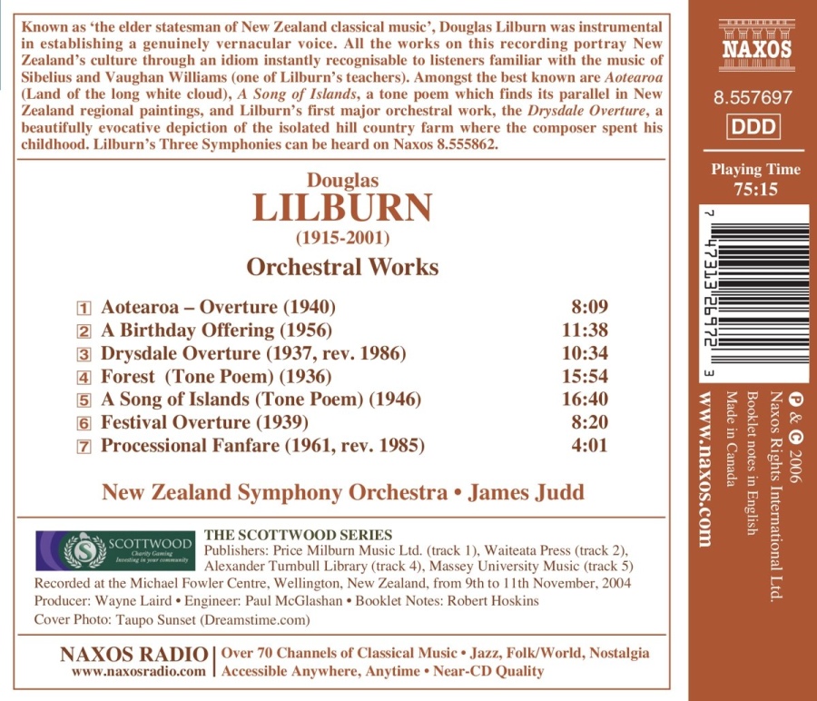 LILBURN: Orchestral Works - slide-1