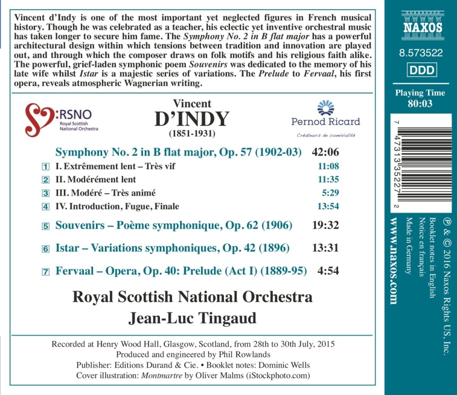D'Indy: Symphony No. 2 Souvenirs Istar Fervaal - slide-1