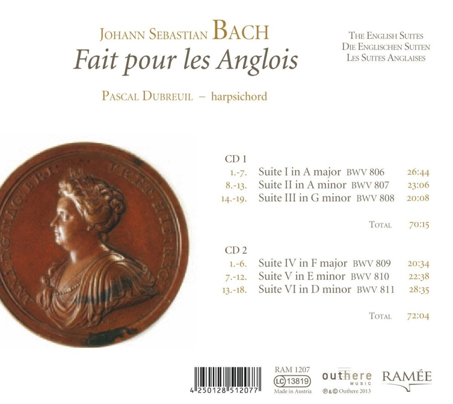 Bach: Fait pour les Anglois - The English Suites BWV 806-811 - slide-1