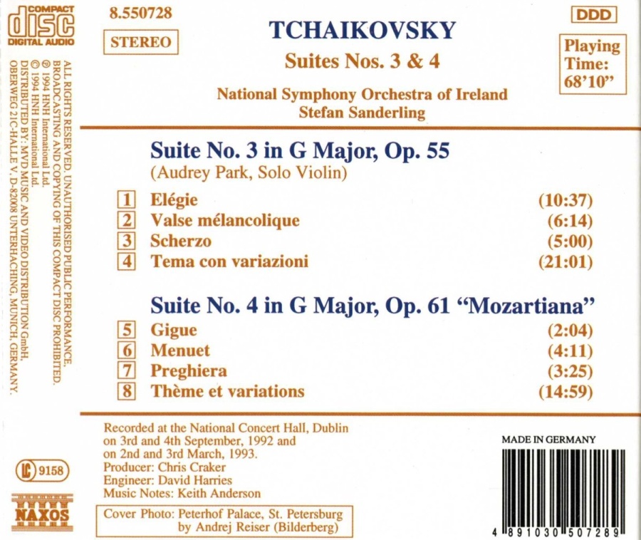 Tchaikovsky: Suites No. 3 and No. 4, 'Mozartiana' - slide-1
