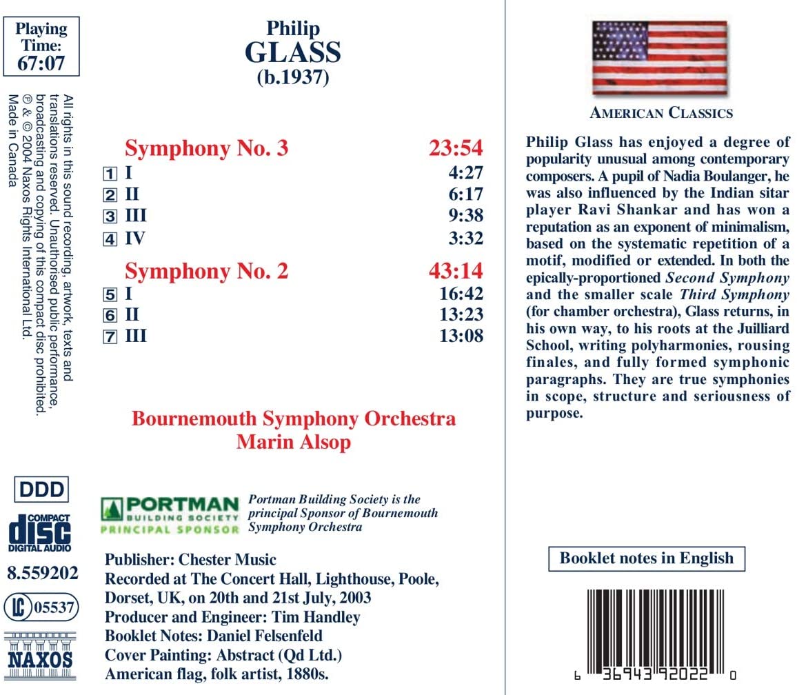 GLASS: Symphonies Nos. 2 and 3 - slide-1