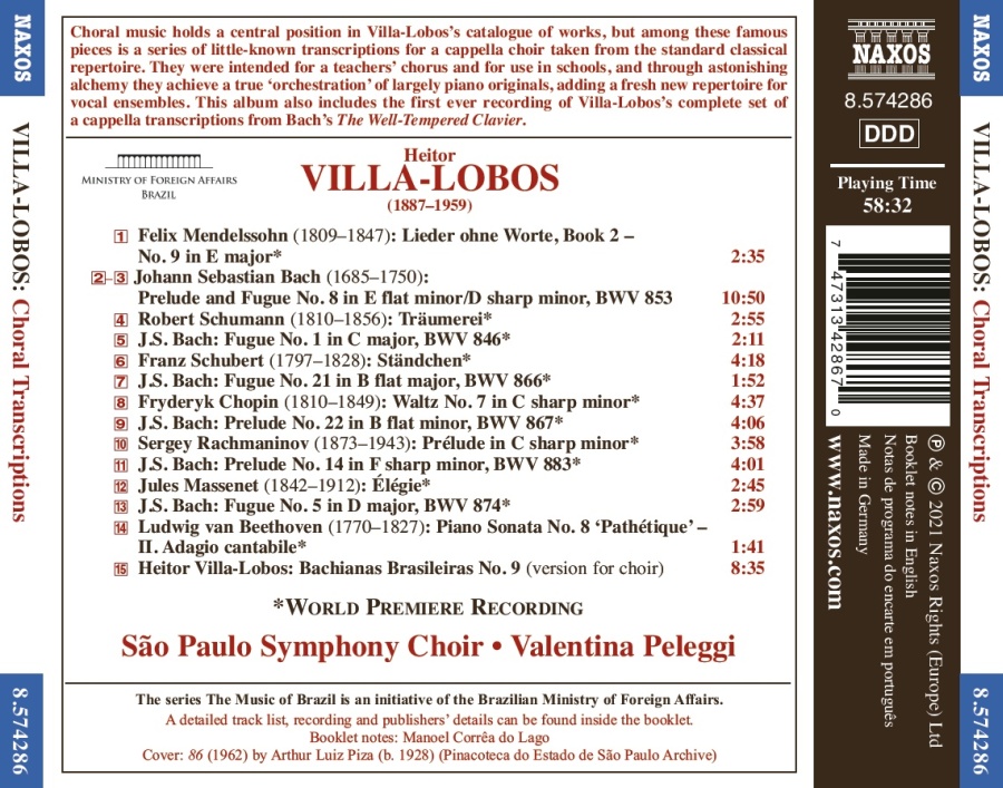 Villa-Lobos: Choral Transcriptions - slide-1