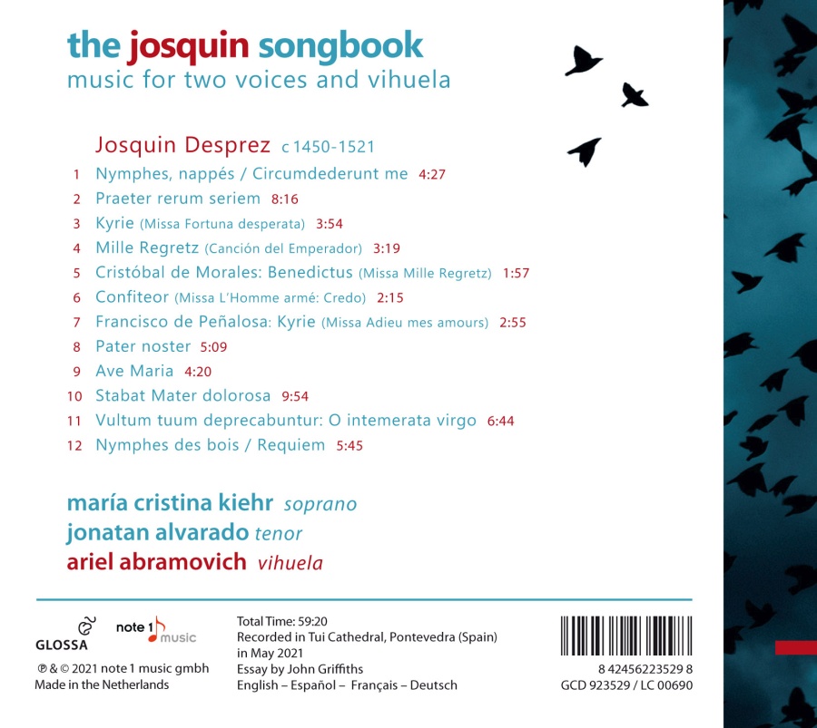 The Josquin Songbook - Music for Two voices and Vihuela - slide-1