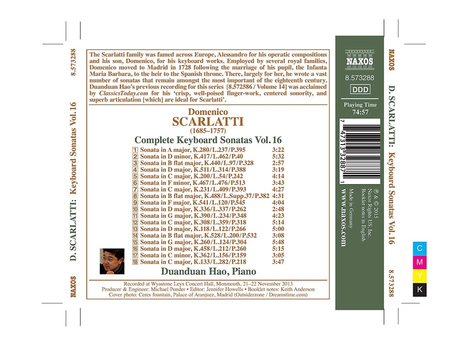 Scarlatti: Complete Keyboard Sonatas Vol. 16 - slide-1