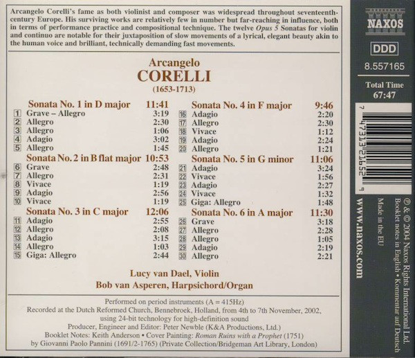 Corelli: Violin Sonatas Op. 5, Nos. 1-6 - slide-1
