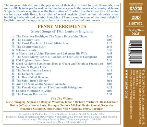 PENNY MERRIMENTS: Street Songs of 17th Century - slide-1
