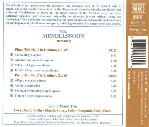 MENDELSSOHN: Piano Trios Nos. 1 and 2 - slide-1