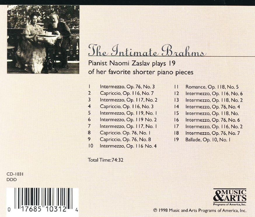 The Intimate Brahms - slide-1