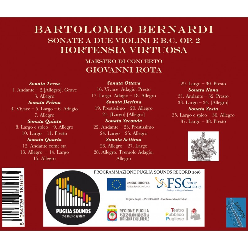 Bernardi: Sonate a due violini e b.c. Op. 2 - slide-1