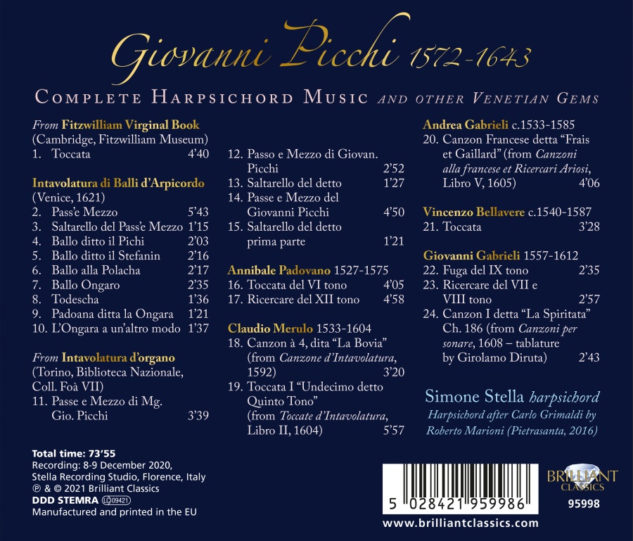 Picchi: Complete Harpsichord Music - slide-1