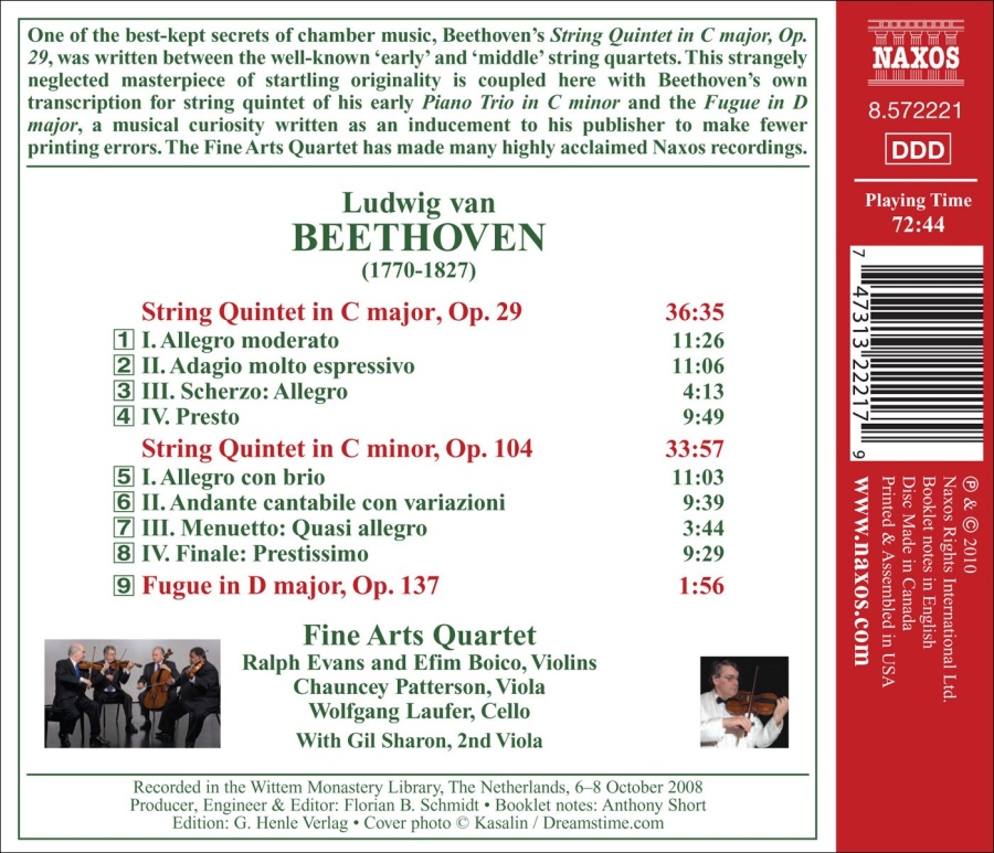Beethoven: String Quintets Op. 29 & 104 - slide-1