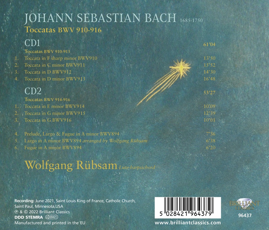 Bach: Toccatas BWV 910-916 - slide-1