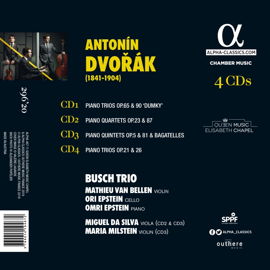 Dvorak: Complete Chamber Music for Piano & Strings - slide-1