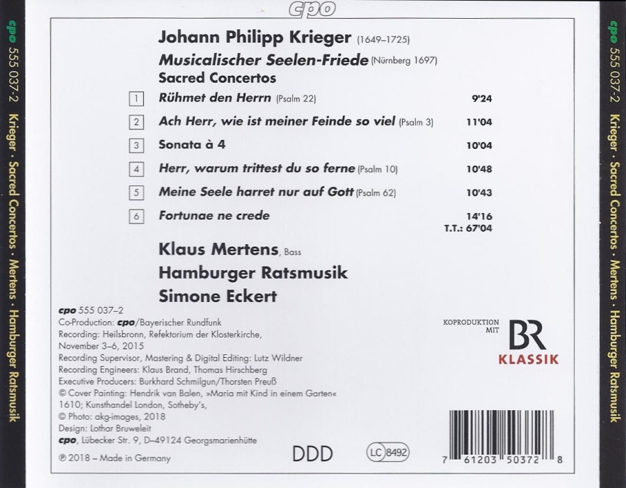 Krieger: Musicalischer Seelen-Friede - Sacred Concertos - slide-1