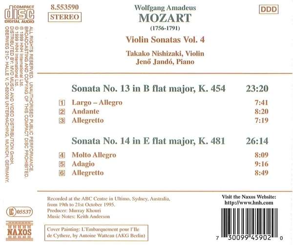 MOZART: Violin Sonatas - slide-1