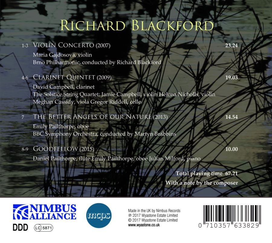 Blackford: Violin Concerto; Clarinet Quintet; ... - slide-1
