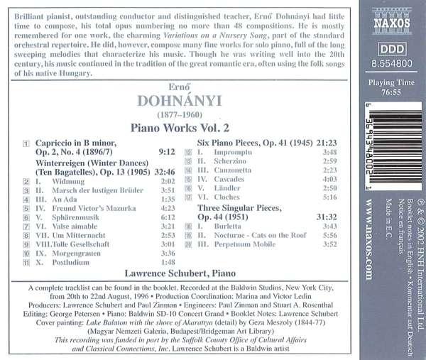 DOHNANYI: Piano Works vol. 2 - slide-1