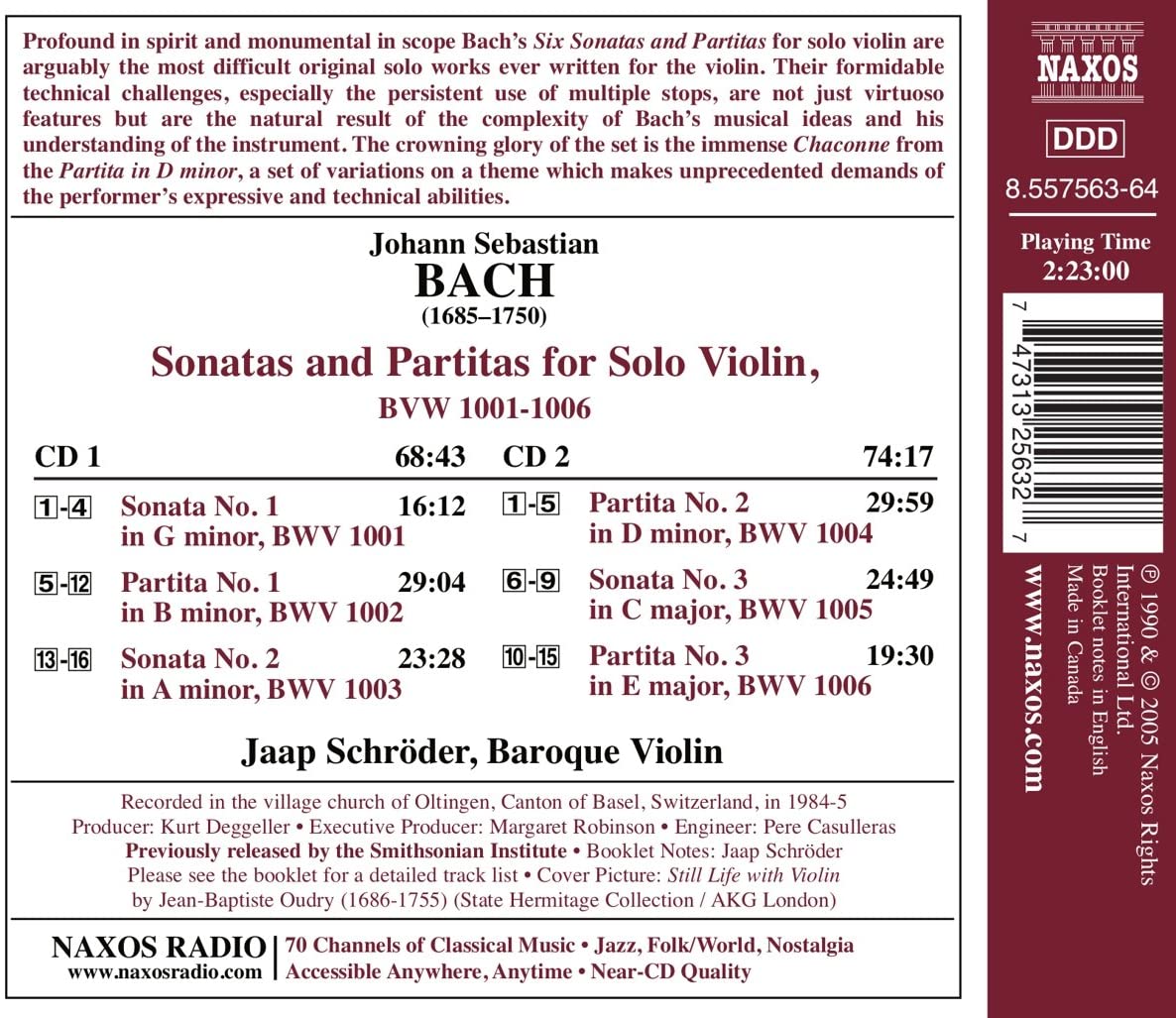 BACH: Sonatas and Partitas - slide-1