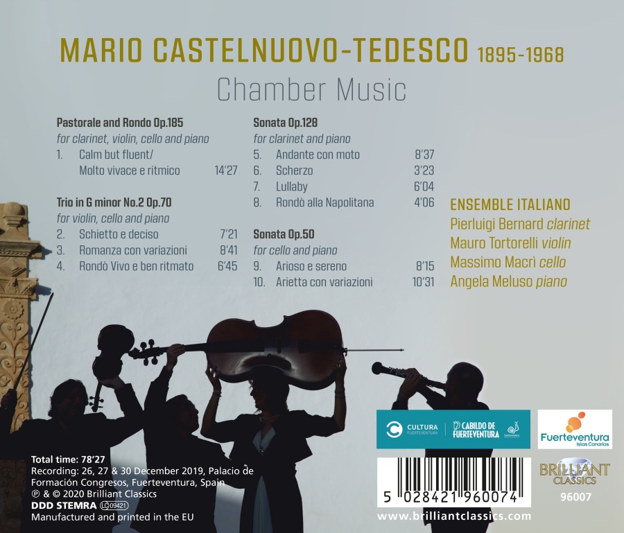 Castelnuovo-Tedesco: Chamber Music - slide-1