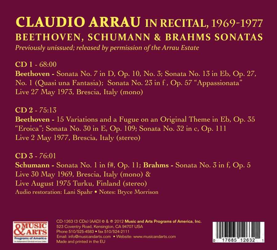 Claudio Arrau in Recital (1969-1977) - slide-1