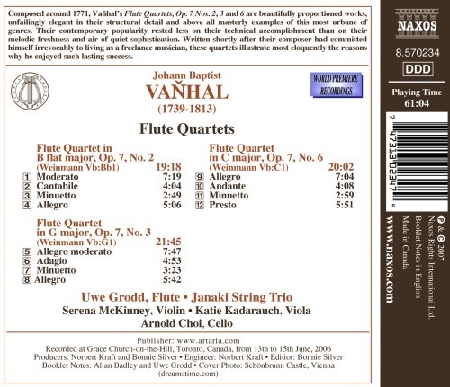 VANHAL: Flute Quartets Op. 7 - slide-1