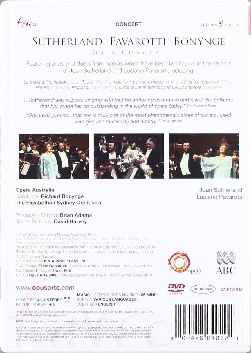 Sutherland / Pavarotti / Bonynge Gala Concert - slide-1