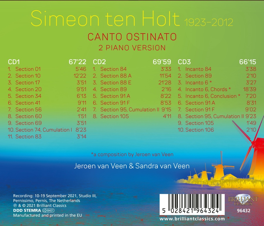 Ten Holt: Canto Ostinato - 2 Piano Version - slide-1