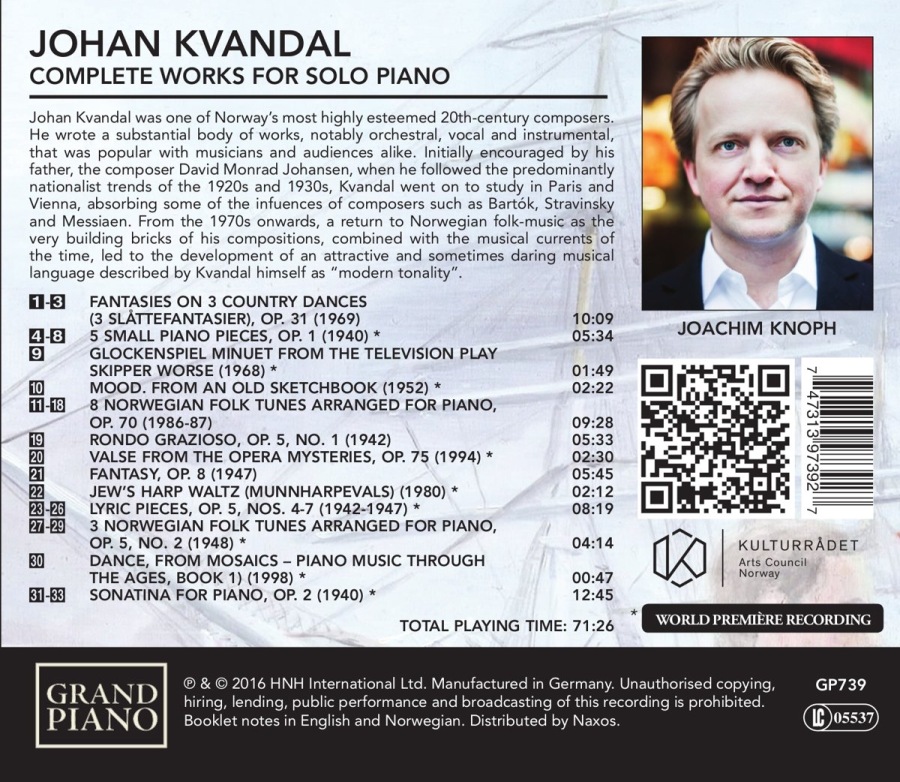 Kvandal: Complete Works for Solo Piano - slide-1