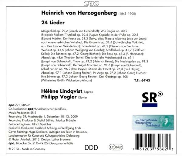Herzogenberg: Lieder - slide-1
