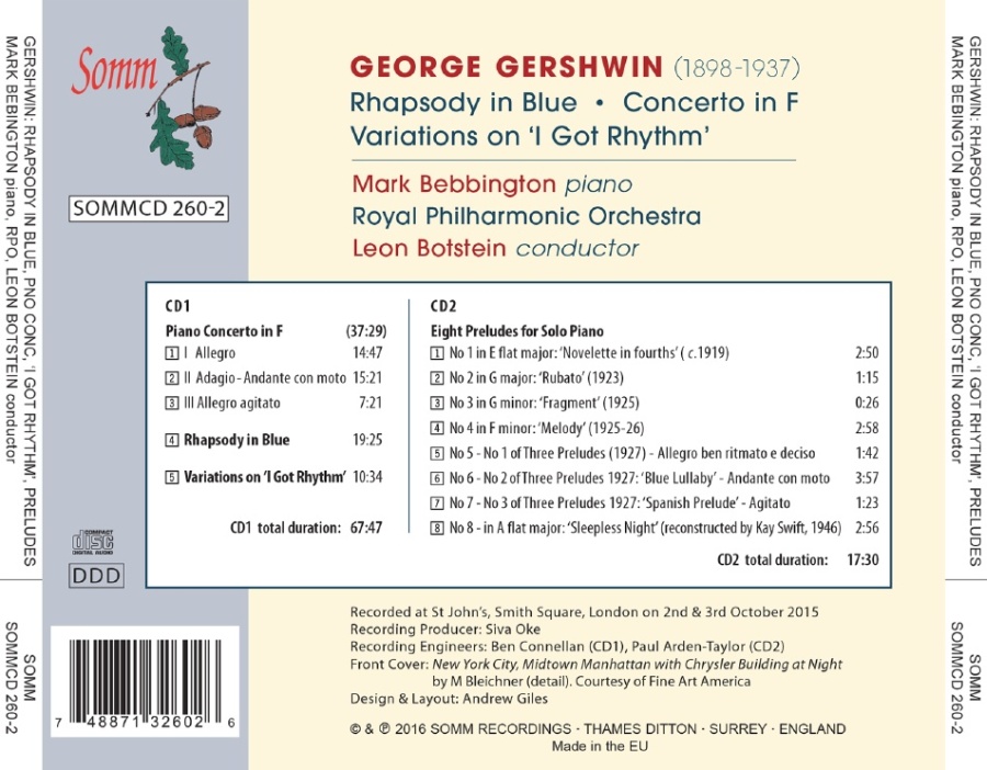 Gershwin: Rhapsody in Blue; Piano Concerto; Variations  - slide-1