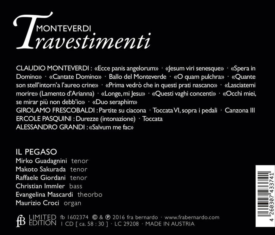 Monteverdi: Travestimenti + Frescobaldi,Pasquini, Grandi - slide-1