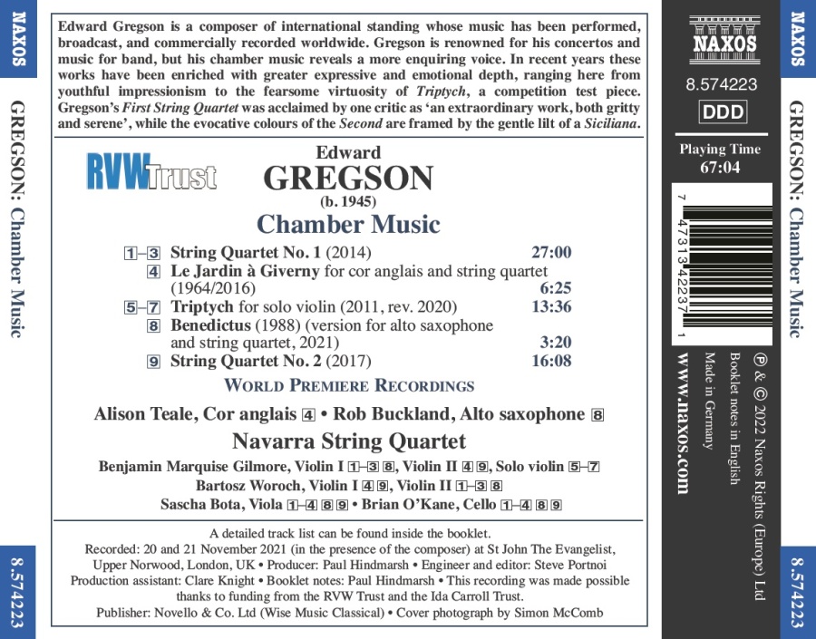 Gregson: Chamber Music - slide-1