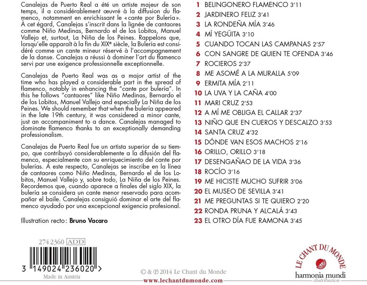 Canalejas de Puerto Real: Grands Cantaores du Flamenco Vol. 23 - slide-1