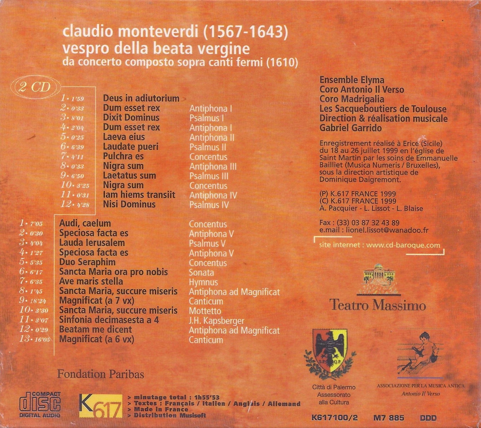 Monteverdi: Vespro della beata vergine - slide-1