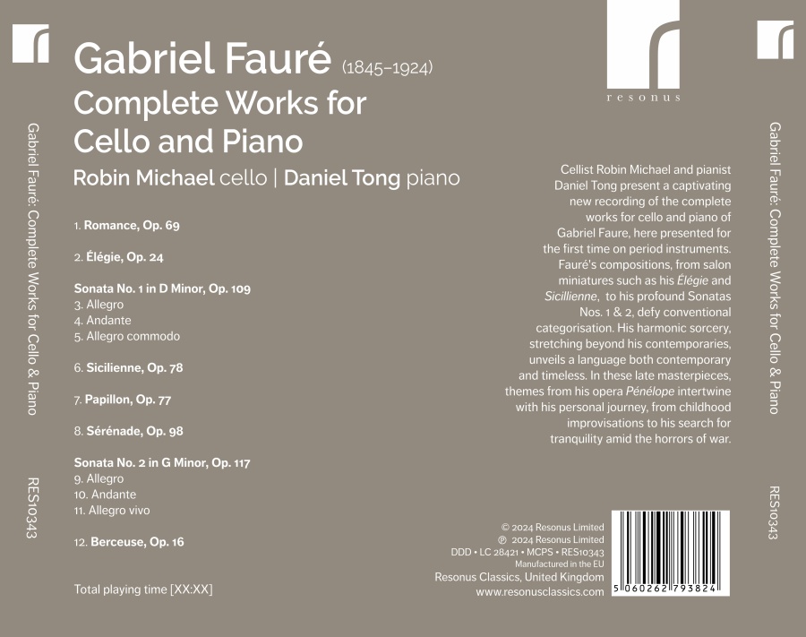 Gabriel Fauré: Complete Works for Cello and Piano - slide-1