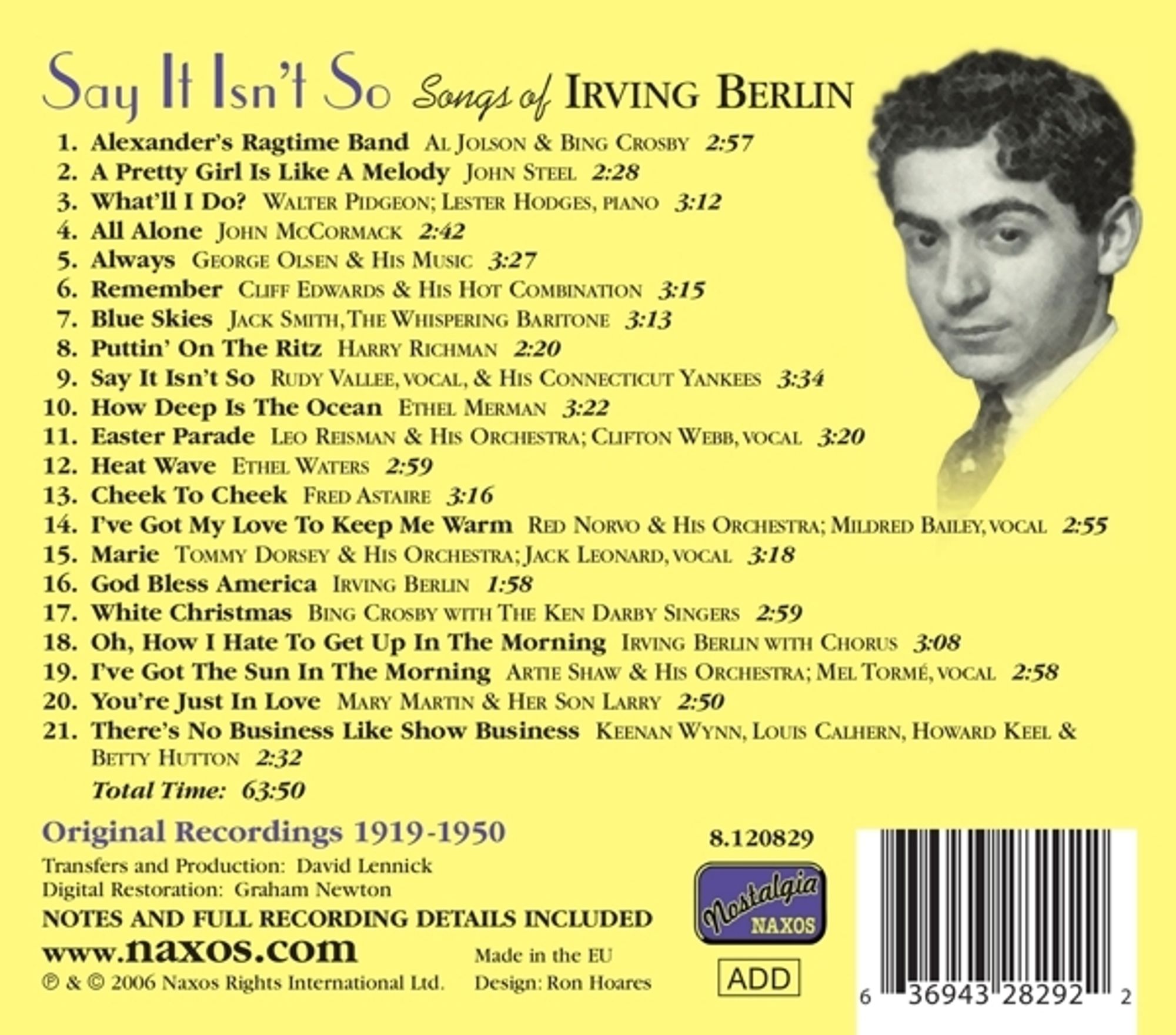 Say It Isn't So: Songs of Irving Berlin - slide-1