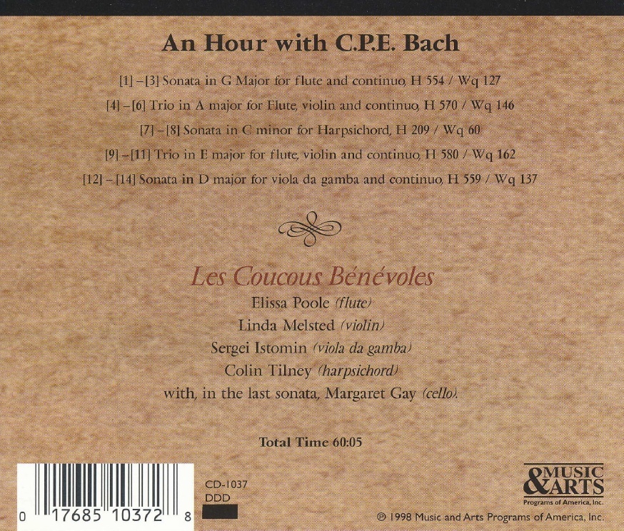 C.P.E. Bach: Chamber Works - slide-1
