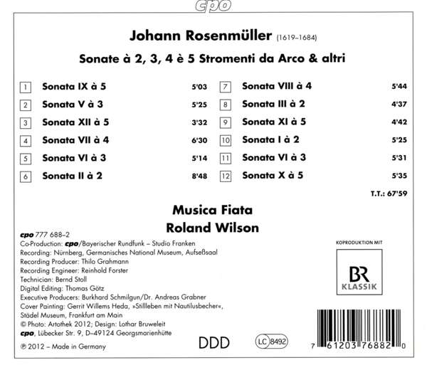 Rosenmüller: Sonatas (Norimberga 1682) - slide-1