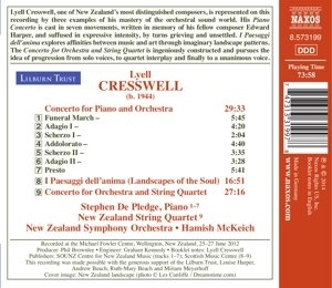 Cresswell: Landscapes of the Soul, Piano Concerto, Concerto for Orchestra and String Quartet - slide-1