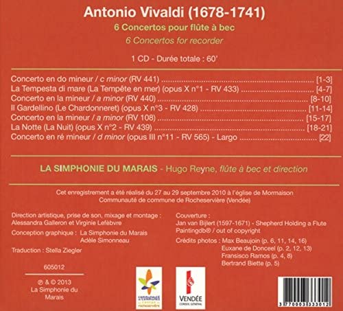 Vivaldi: 6 Concertos pour flûte à bec - slide-1