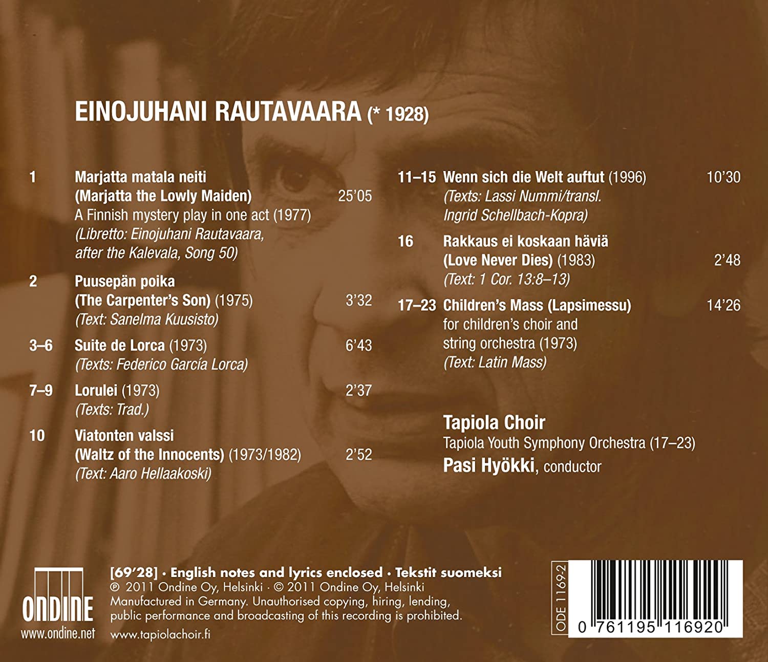 Rautavaara: Marjatta (Various Works For Childrens Choir) - slide-1