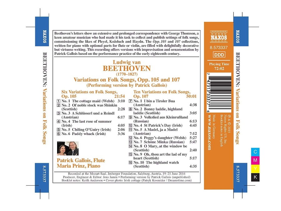 Beethoven: Variations on Folk Songs Opp.105 & 107 - slide-1