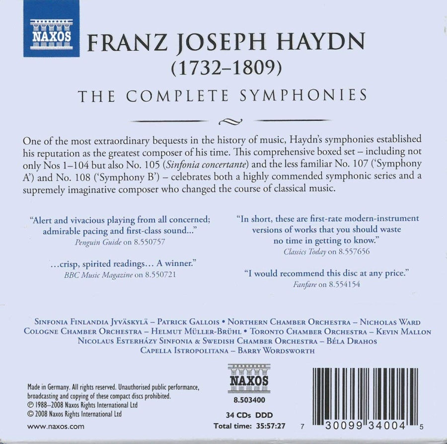 Haydn: Complete Symphonies - slide-1