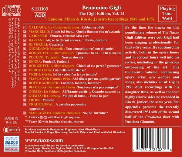 GIGLI - LONDON RECORDINGS - slide-1