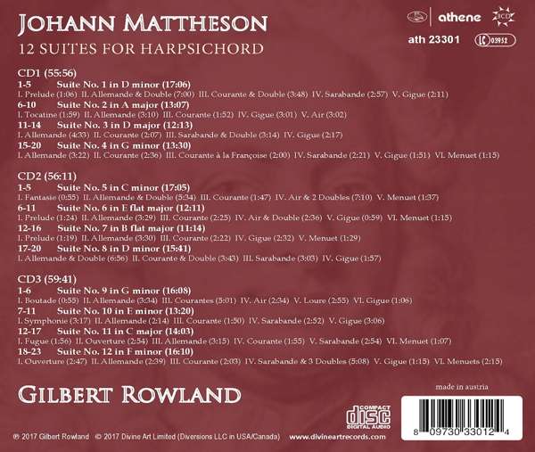 Mattheson: 12 Suites for Harpsichord - slide-1