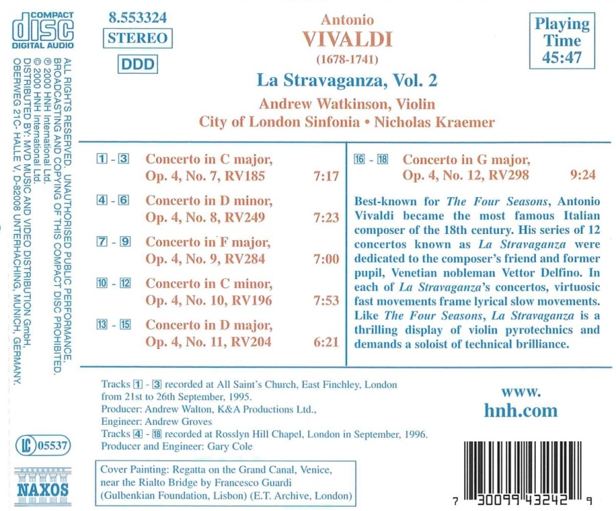 VIVALDI: La Stravaganza, Vol. 2 - slide-1