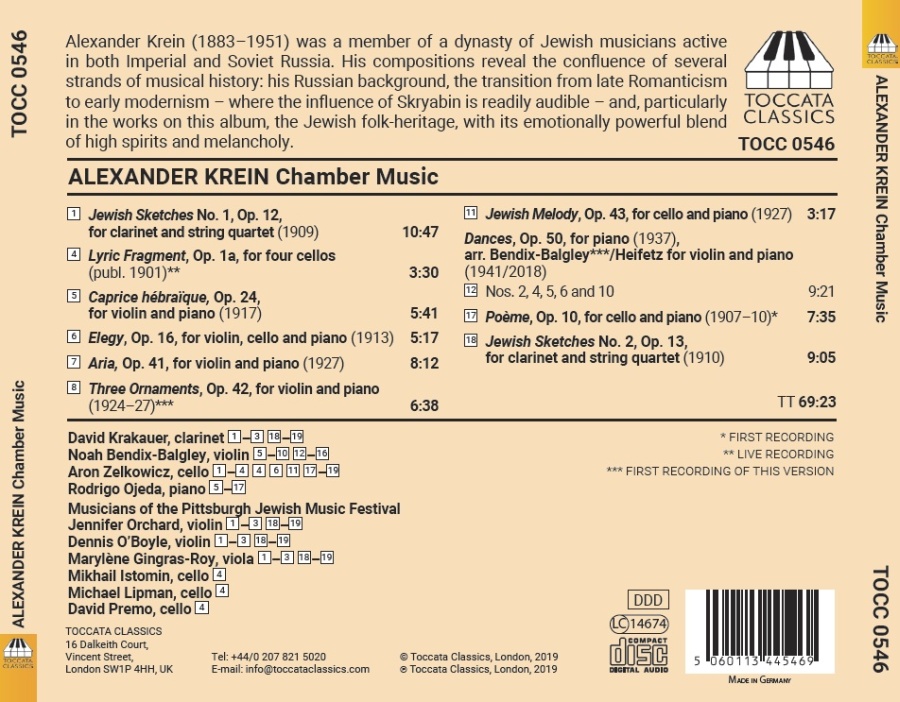 Krein: Chamber Music - slide-1