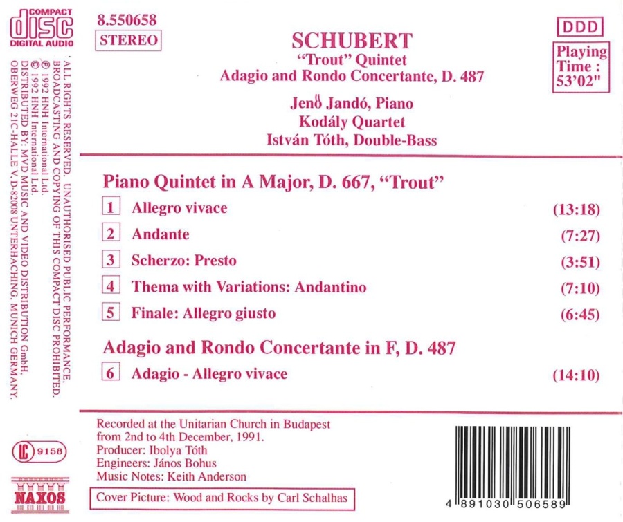 SCHUBERT:"Trout" Piano Quintet - slide-1